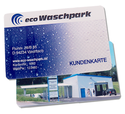 eco Waschpark Kundenkarte mit vielen Vorteilen und attraktiven Bonussystem